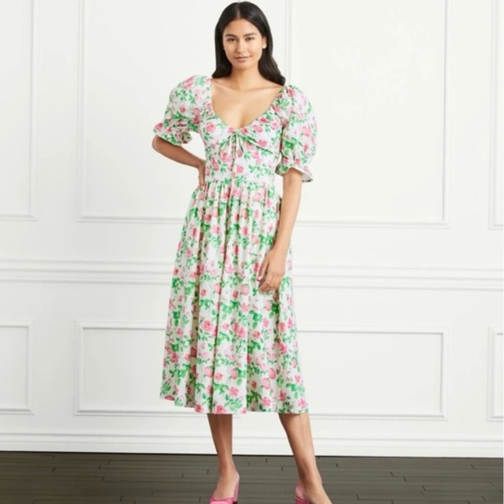 Size M- NWT Hill House Home Ophelia Nap Dress - Pink Roses